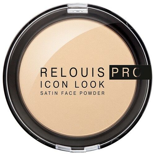 Пудра компактная для лица Relouis Pro Icon Look Satin Face Powder т.01