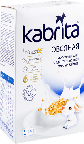 

Каша Kabrita овсяная на козьем молоке с 5 месяцев 180 г