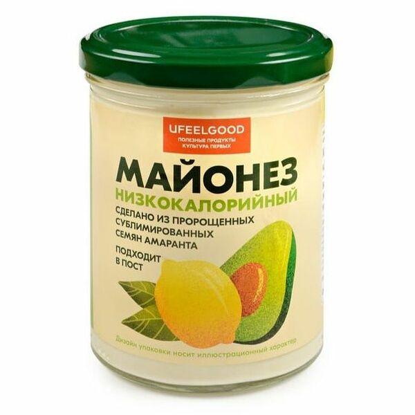 Майонез низкокалорийный (постный) из семян Амаранта UFEELGOOD