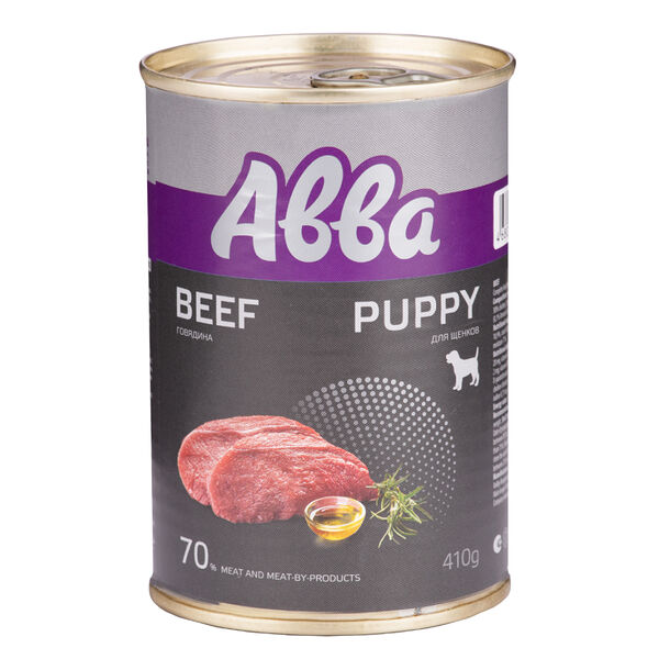 Puppy Консервы для щенков всех пород, с говядиной, 400 гр.