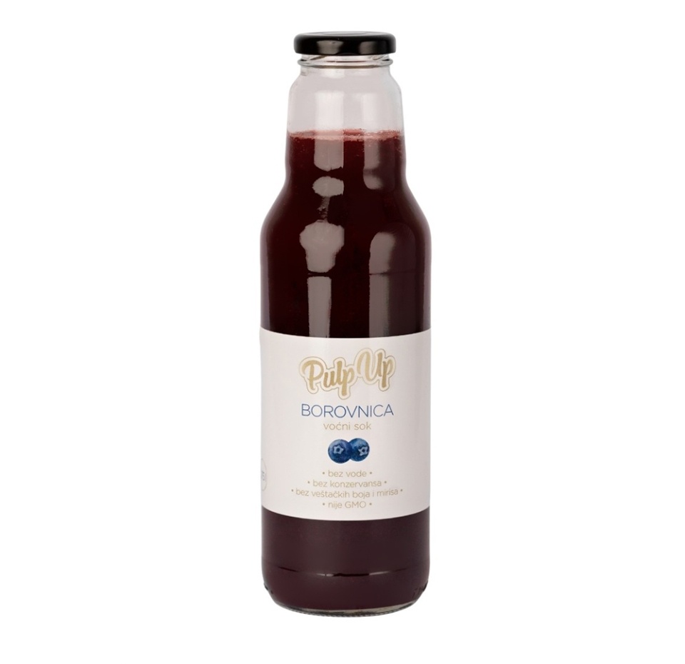 

Сок Pulp Up из черники с мякотью 0.75 л, Республика Сербия
