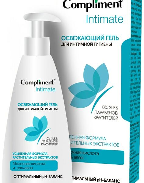 Гель для интимной гигиены Compliment Intimate Освежающий 250мл