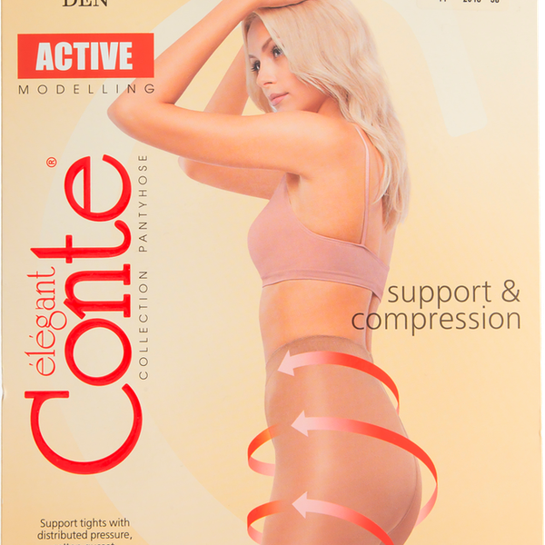Колготки женские CONTE Active 40 den bronz 4