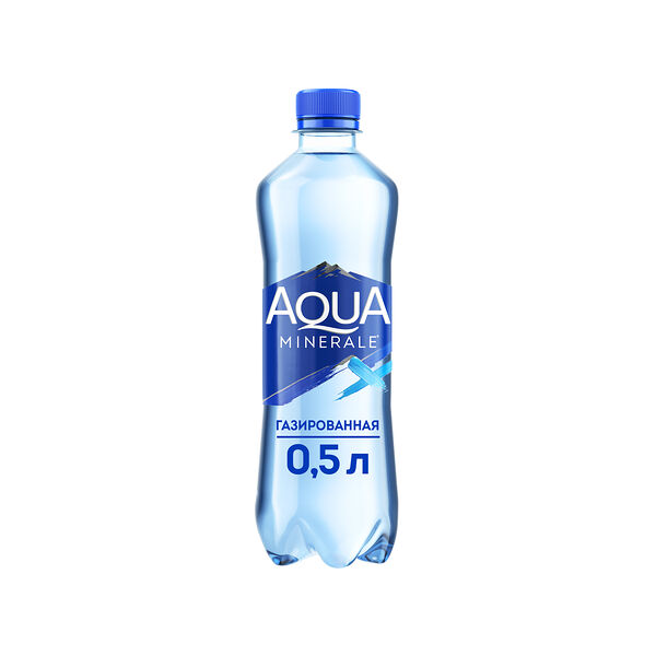Вода питьевая газированная Aqua Minerale 0.5 л, ПЭТ