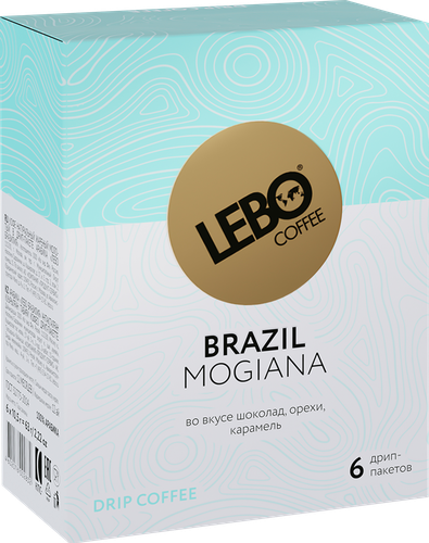 

Кофе молотый Lebo Mono Brazil Арабика натуральный жареный 63 г