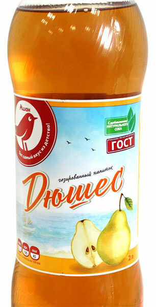 Напиток сильногазированный АШАН Красная птица Дюшес безалкогольный