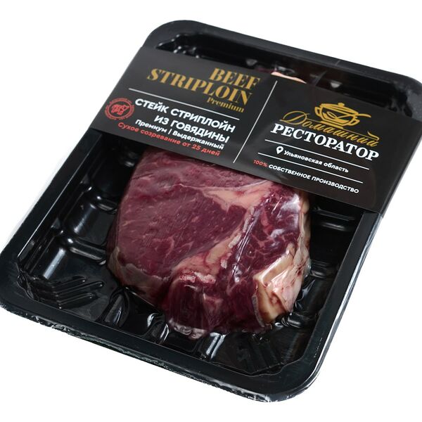 Стейк говяжий Домашний Ресторатор Стриплойн охлажденный
