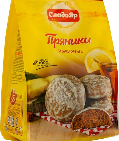 Пряники СладоЯр имбирные 350г