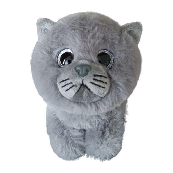 Игрушка-брелок «Котёнок» серый, «Плюшленд», 12 см, Китай