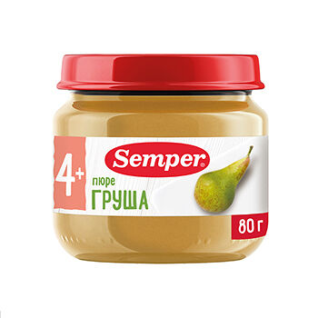 Пюре Semper груша с 4 месяцев