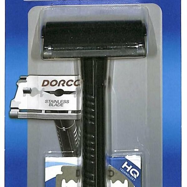 Безопасный станок для бритья Dorco PL602-B, станок + 2 лезвия