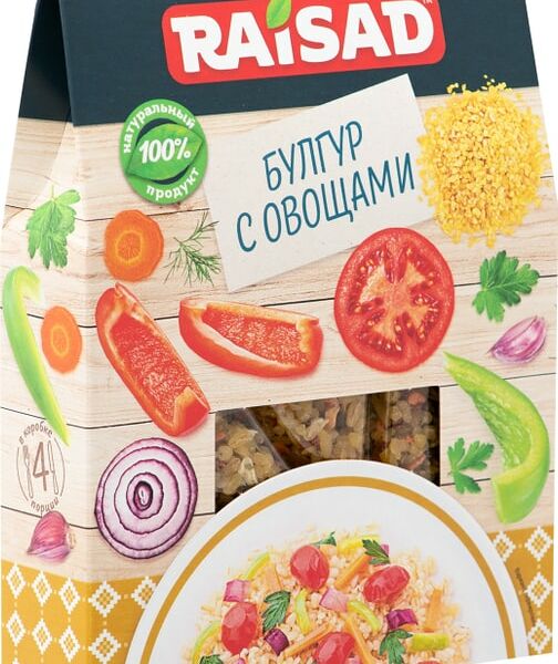 Гарнир Raisad Булгур с овощами От шеф-повара 200г
