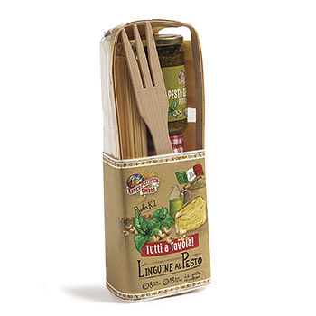 Подарочный набор Tutti a Tavola для приготовления пасты лингвини с соусом песто, Autentico Italiano, 1 шт., Италия