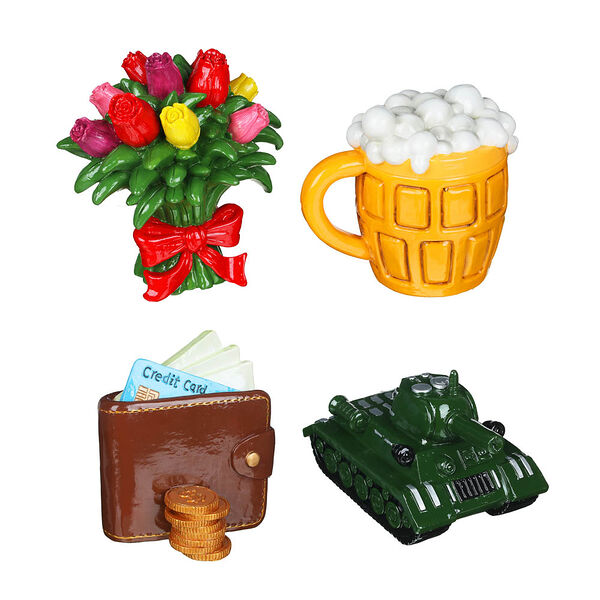 Копилка, полистоун, 12-15 см, 4 дизайна, в ассортименте