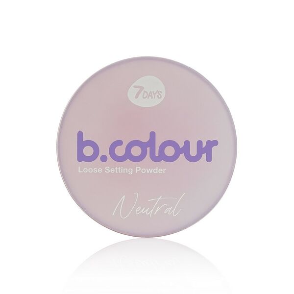Минеральная матирующая пудра для лица 7 days b.colour , Прозрачный , 3г