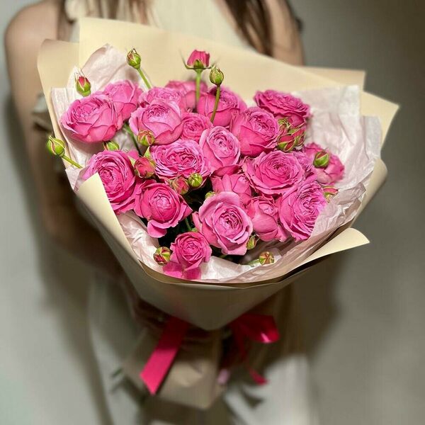 Пионовидные розы. Букет из роз мисти