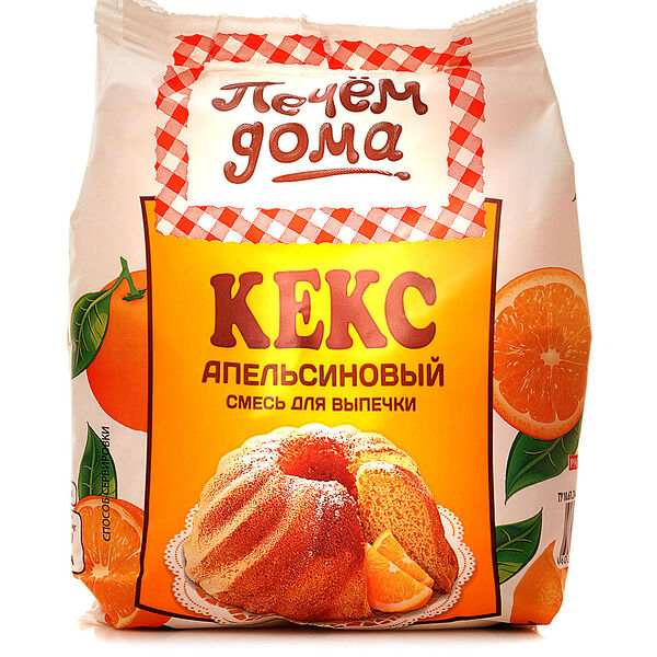 Смесь для выпечки Печём дома Кекс Апельсиновый