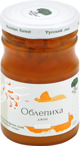 

Джем Русский Лес Облепиха без сахара Премиум 220 г