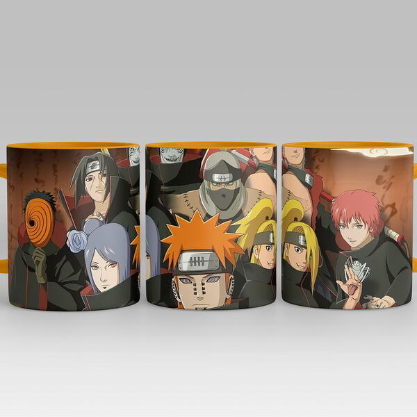 Кружка с принтом Акатсуки 330мл