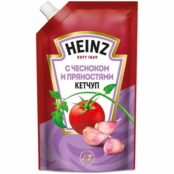 Кетчуп Heinz с чесноком и пряностями, 320г