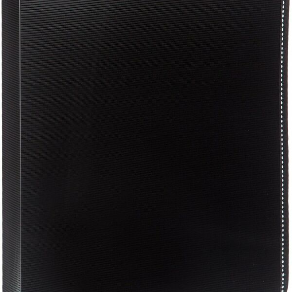 Папка-конверт на молнии с 3-х сторон пластиковая,внутр.карман,черная