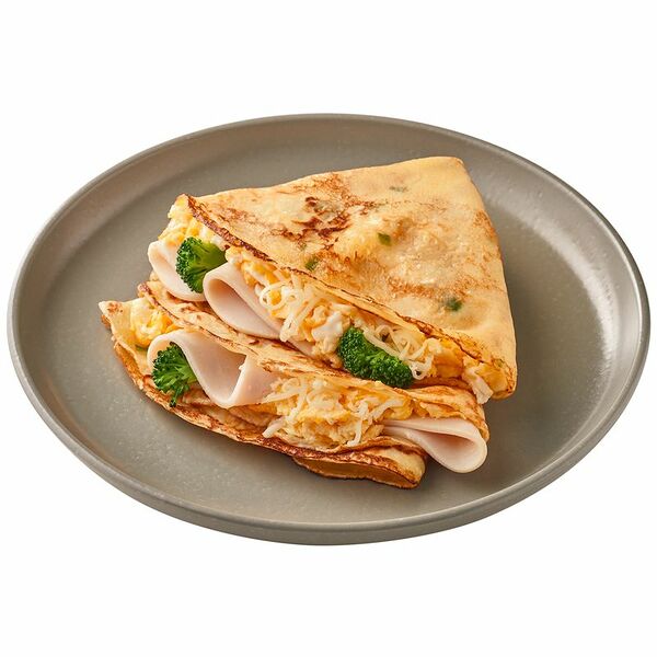 Блинчики со скрэмблом, ветчиной и брокколи в соусе Бешамель Шеф Перекрёсток, 200г