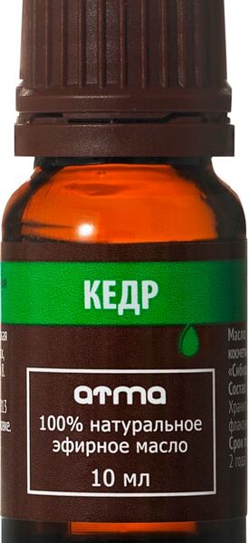 Масло эфирное Atma Кедр 10мл