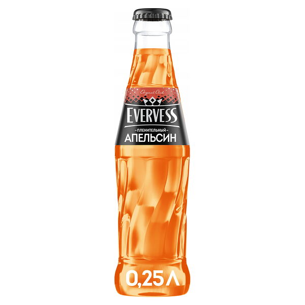 Напиток Evervess Апельсин газированный, 0.25 л