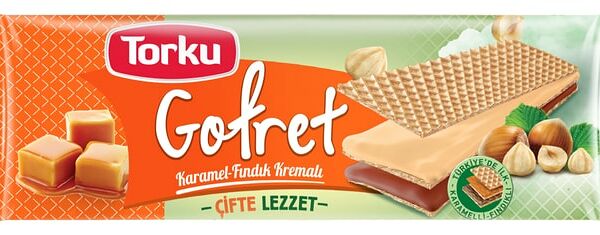 Вафли Torku с кремом из карамели и фундука 142г