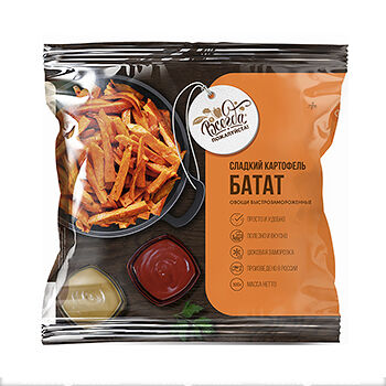 Сладкий картофель батат резаный Всегда пожалуйста быстрозамороженный ООО 