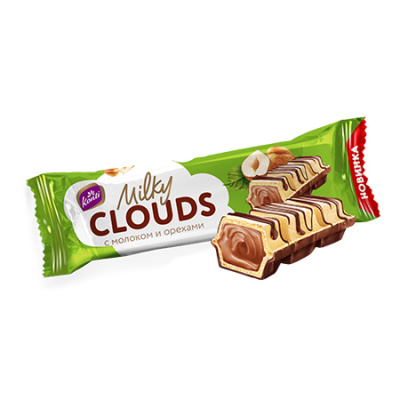

Конфеты Konti Milky Clouds с молоком и орехами 23 г