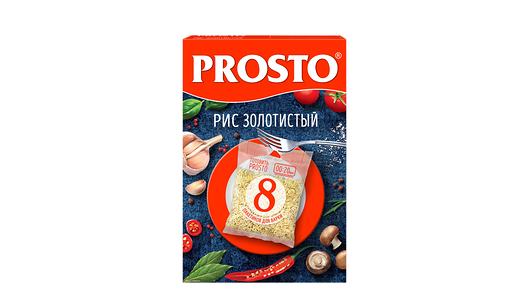 Рис золотистый, 8 пакетиков ТМ Prosto (Просто)