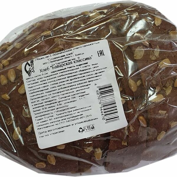 Хлеб Славянский хлеб Баварская классика нарезка 200г
