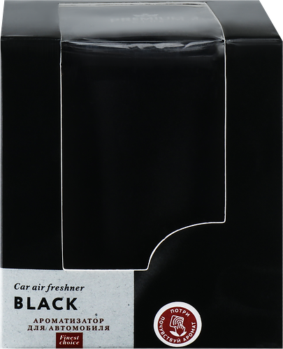 Ароматизатор автомобильный PREMIUM CLUB Prestige Black, на торпеду, Арт. 
10354