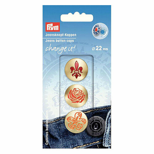 Декоративные шляпки для кнопок Change it Цветок 3шт Prym