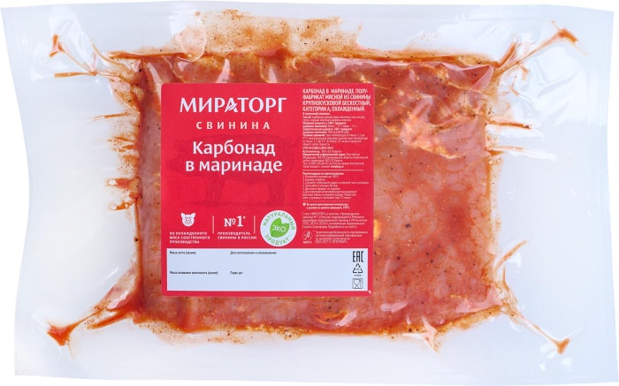 

Карбонад свиной Мираторг в маринаде вес