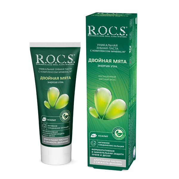R.O.C.S. паста зубная двойная мята