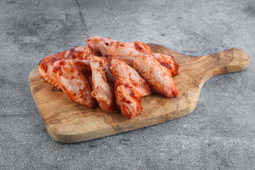 

Крылья куриные Лента Fresh в маринаде в вакуумной упаковке полуфабрикат охлажденный вес
