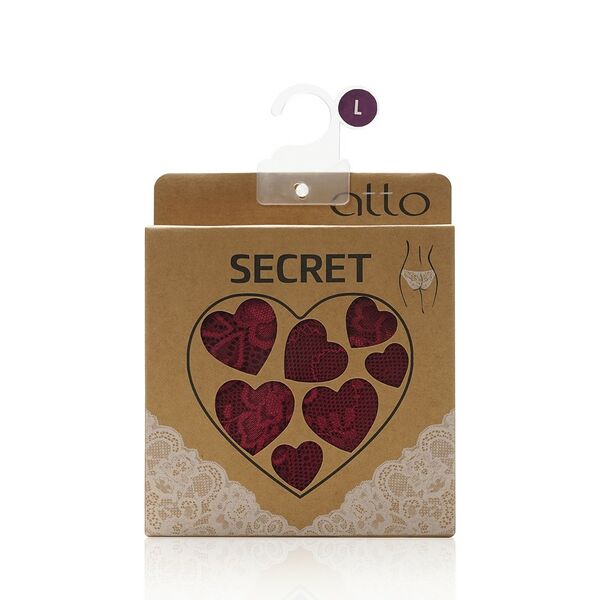 Женские трусы - бразилиана Atto Secret , Винный , L