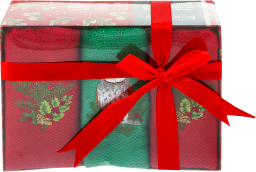 

Набор полотенец Homeclub Рождественские традиции 30x50 см хлопок цвет в ассортименте