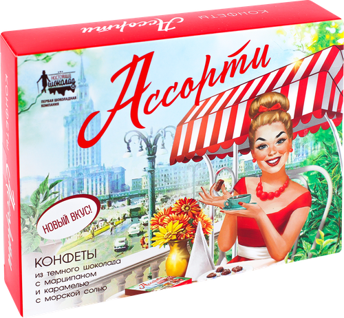 

Конфеты ПШК Ассорти, в коробке, 100г