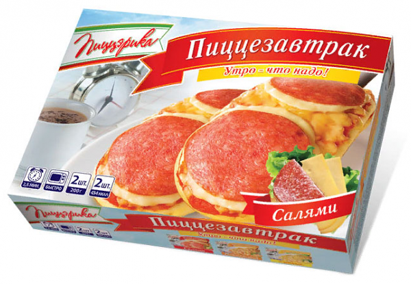 Пиццезавтрак с салями Пиццэрика