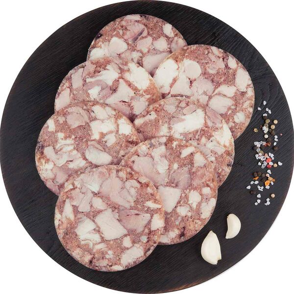 Зельц из свинины Глобус, нарезка