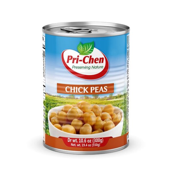 Горох нут Pri-Chen вареный 550г, Турция