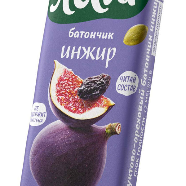 Батончик фрукт-ореховый с инжиром, кафе