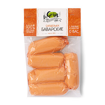Растительный продукт веганский Dr. Grun Сардельки баварские