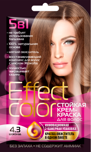 

Крем-краска для волос Effect Color Шоколад тон 4.3