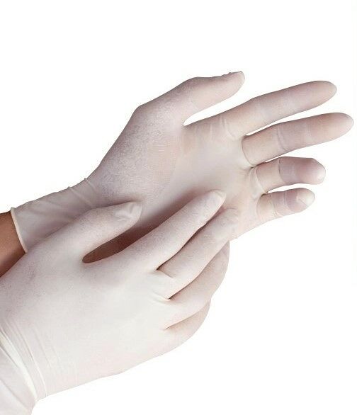 Перчатки медицинские смотровые латекс не стерильные не опудренные однократного применения размер M 5 пар