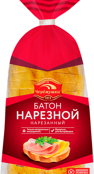 Батон Нарезной Черёмушки нарезанный