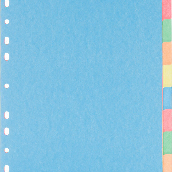 Разделитель листов 1-10, цв.карт.Attache,A4